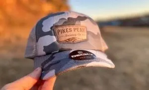 Camo trucker hat with mesh back