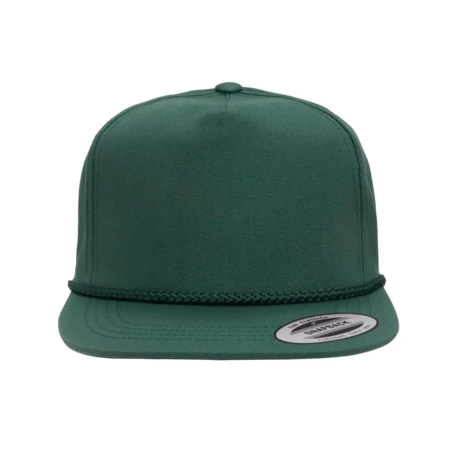 Yupoong 6002 Poplin Golf Flat Bill Snapback