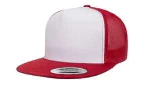 Yupoong 6006W Red White Red Angle