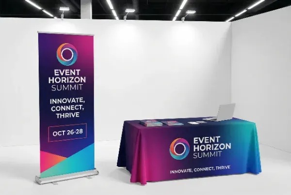 Custom banners, flags, and event signage