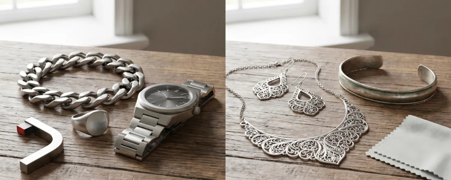 Stainless Steel vs Sterling Silver Jewelry