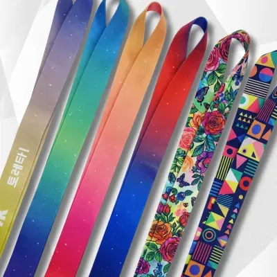 Sublimated full color print ribbon for custom medals