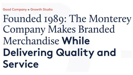 U.S. Chamber of Commerce feature on The Monterey Company