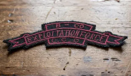 rare cool black and red Vietnam war embroidered patch