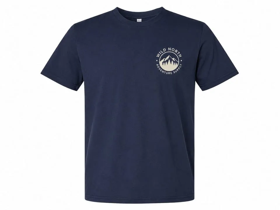 Custom printed T-shirts with screen printed logo