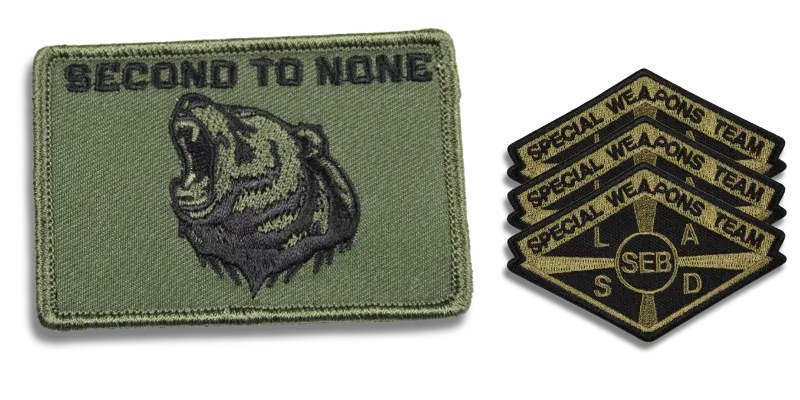 two army military patches in embroidery