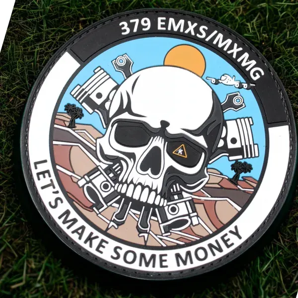 Skull PVC style patch