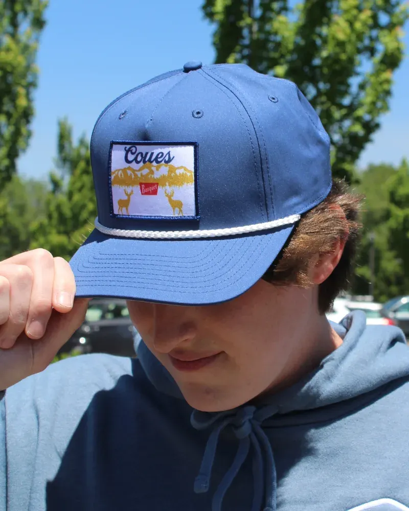 Coors style patch on rope hat