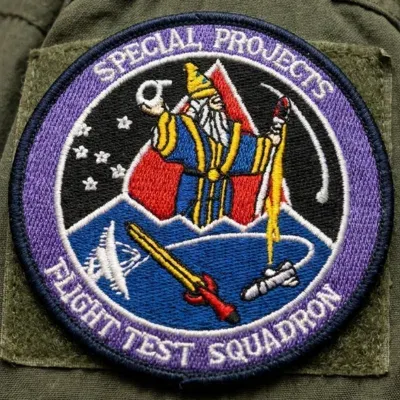 Custom military style embroidered patch for hat