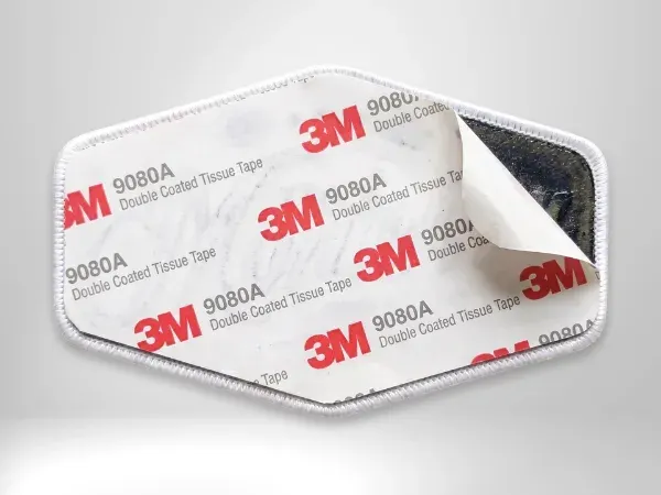 Hat patch with 3M double-sided adhesive backing tape