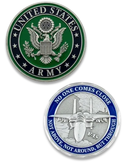 custom challenge coin images army related