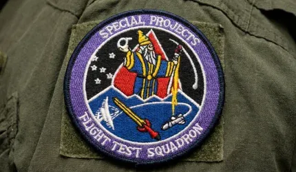 special forces flight patch on shoulder