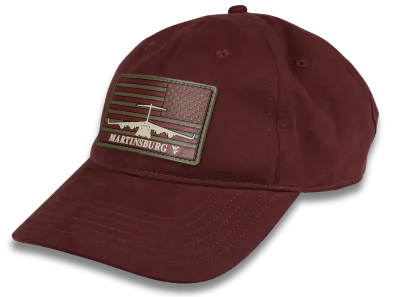 Martinsburg Airplane style dad hat with PVC Patch