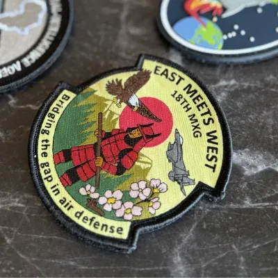 Custom ninja woven patch