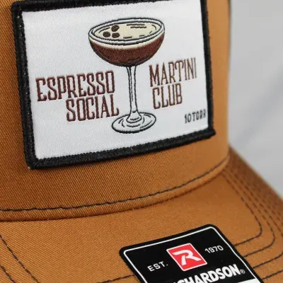 Social club woven patch