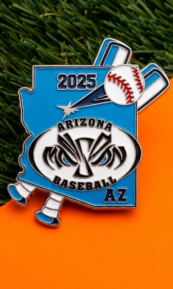 Custom soft enamel baseball trading pin Arizona state