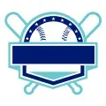 baseball diamond in blue