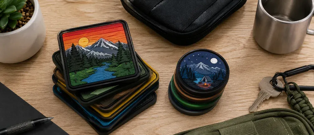 Side-by-side comparison of PVC and silicone patches to help decide which material fits your project.