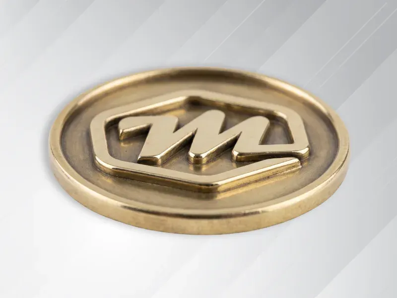 Die struck challenge coin