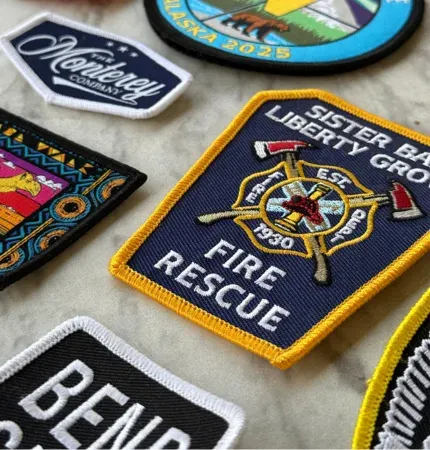 group of patches shot