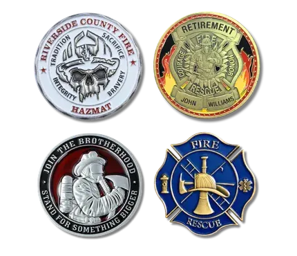 firefighter coin group shot