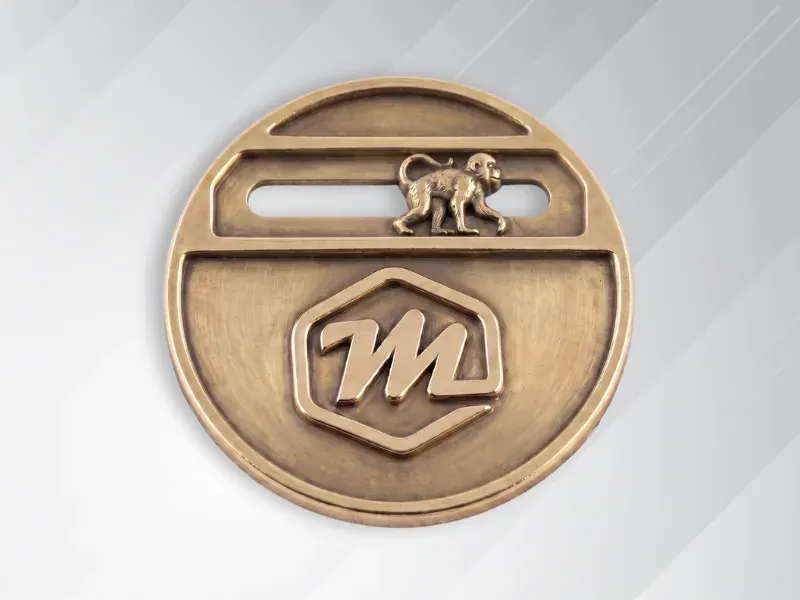 Monterey pin with monkey slider on it