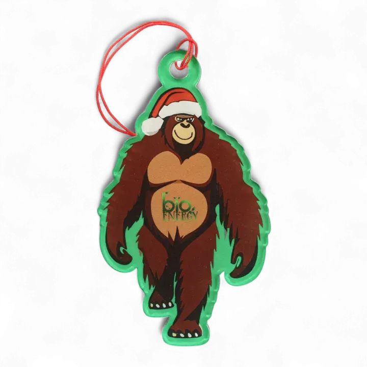 acrylic bigfoot shape ornament