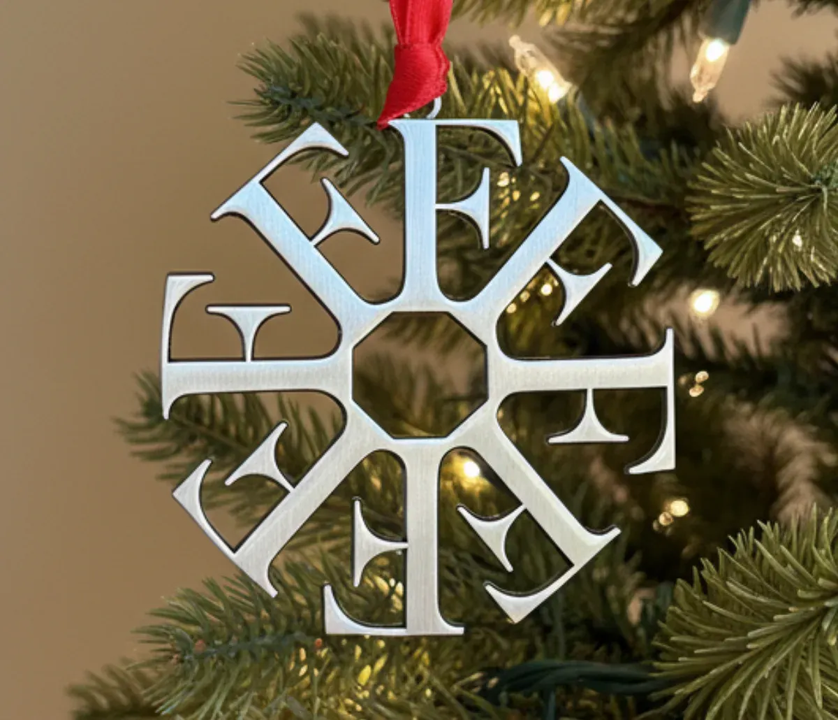 Custom die cast metal ornament with company logo