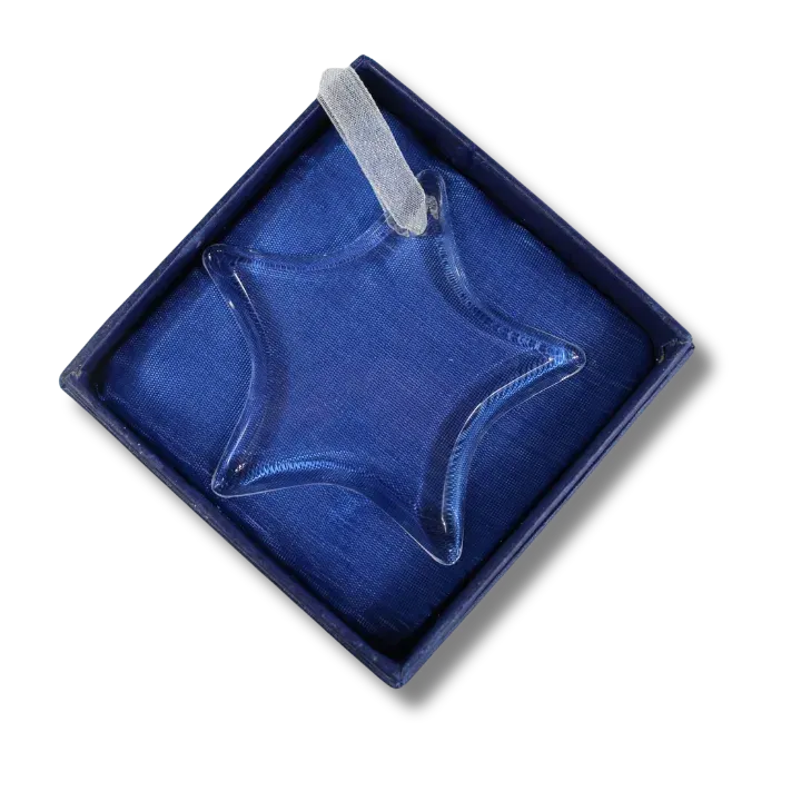 Diamond glass ornament