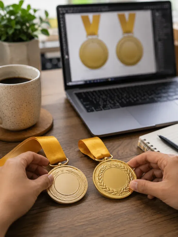 Two graduation medals compared for consistency across order years