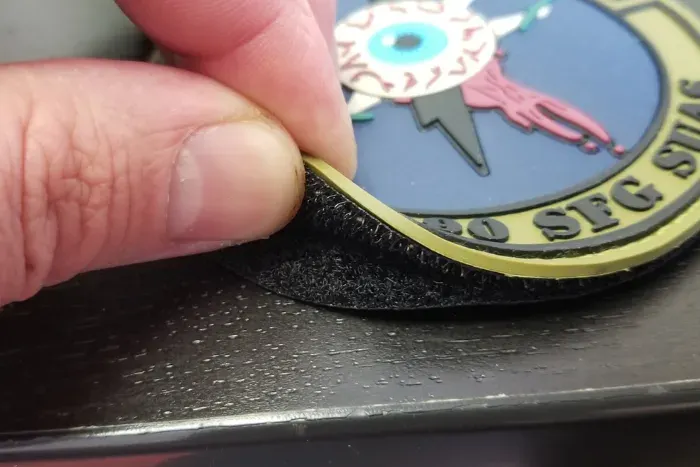 backing for hook and loop PVC patch