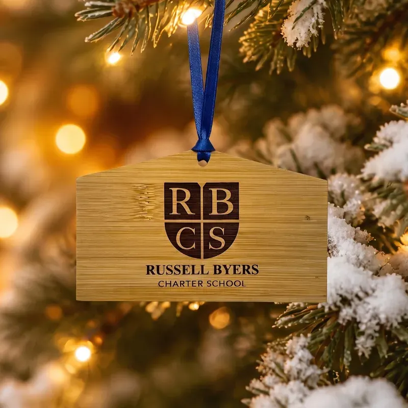 Custom wood ornaments college theme